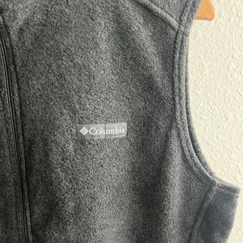 NWT Columbia Men's Steens Mountains Gray Vest Size LT Style AT1535 - Picture 5 of 10
